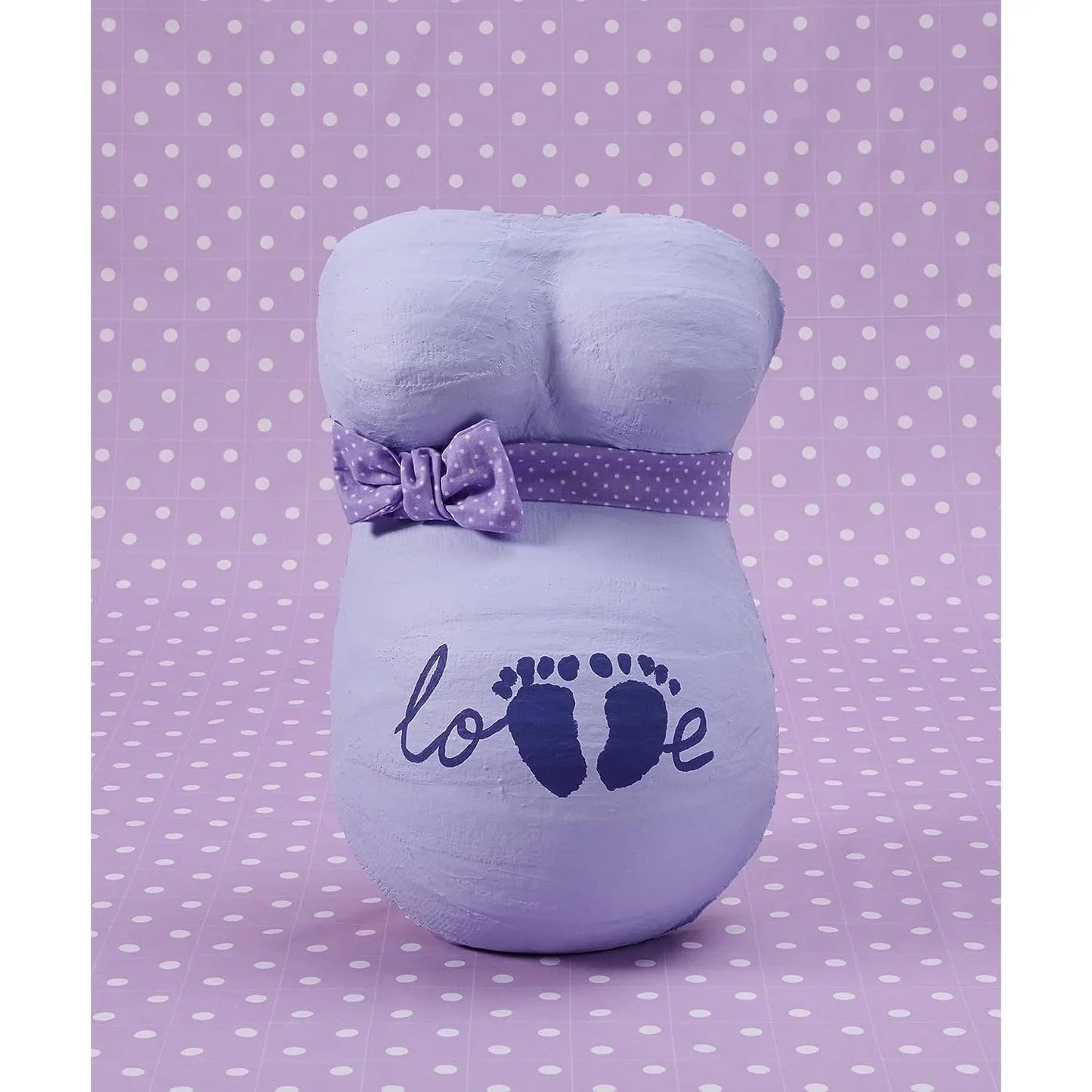 Baby Art Babybauch Gipsabdruck, Lovely Belly DIY Abdruck Komplett Set für einen Babybauch Gips-Abdruck, schönes Andenken; Erinnerung an die Schwangerschaft, inkl. Vaseline und Ideen Kärtchen