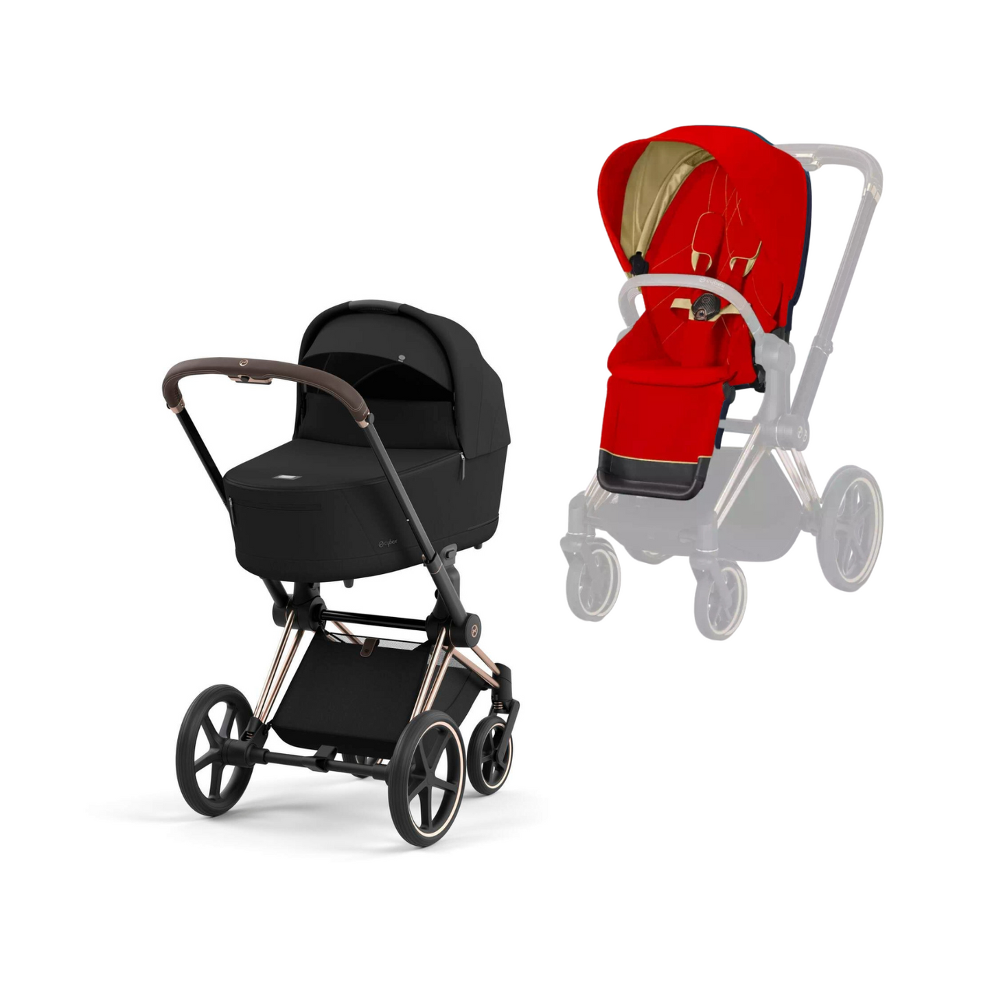 Cybex Priam 3.5 in Rosegold Kombikinderwagen 2 in 1