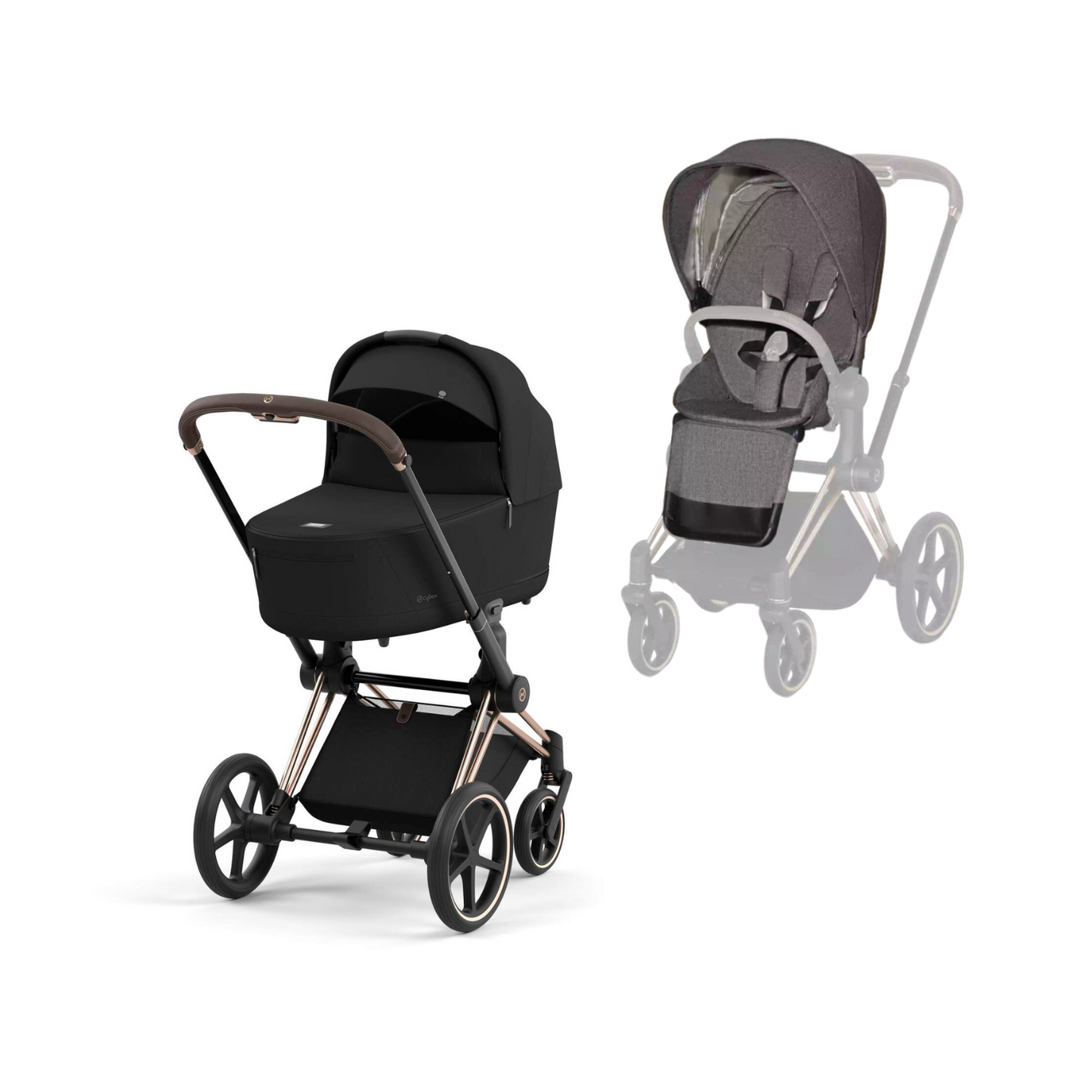 Cybex Priam 3.5 in Rosegold Kombikinderwagen 2 in 1