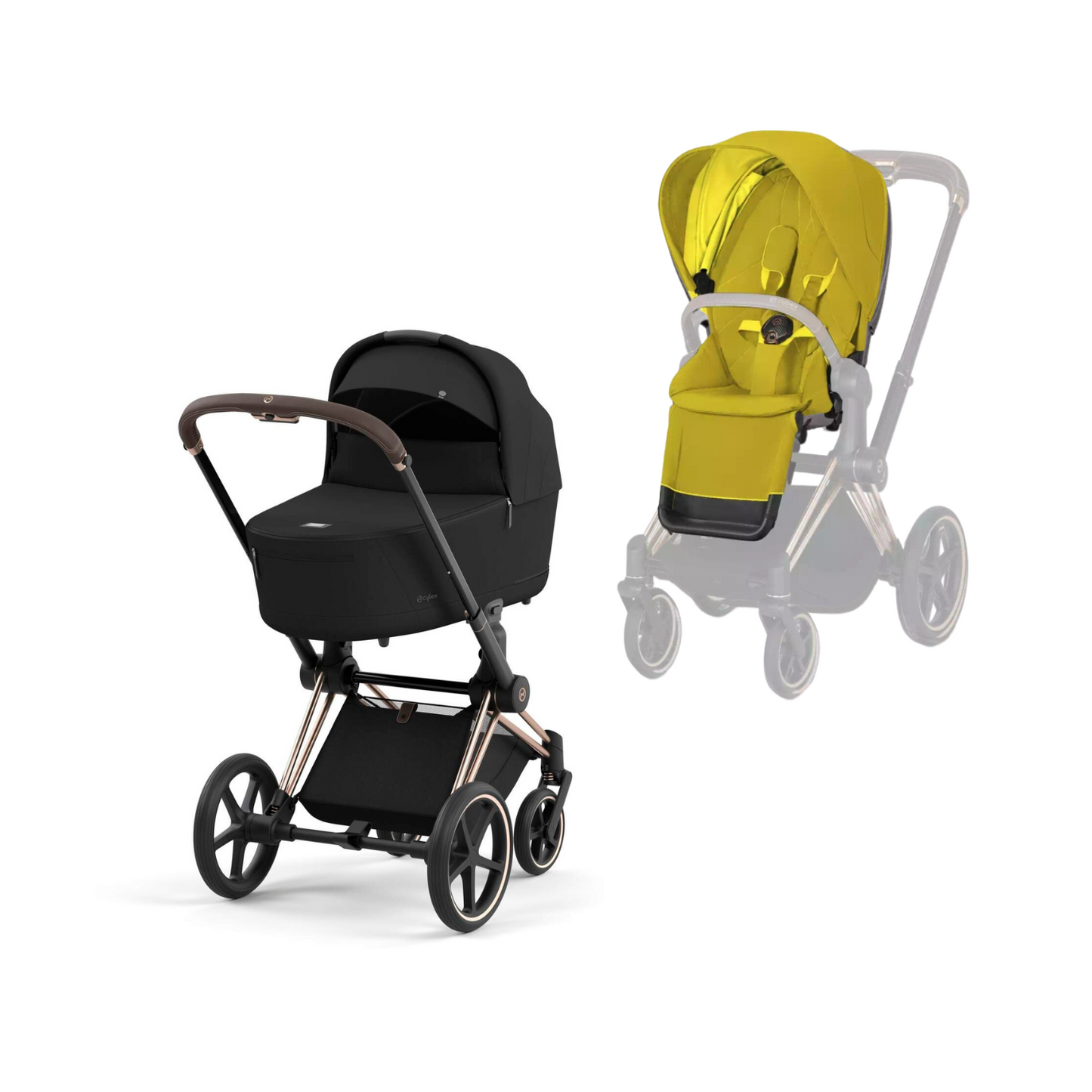 Cybex Priam 3.5 in Rosegold Kombikinderwagen 2 in 1