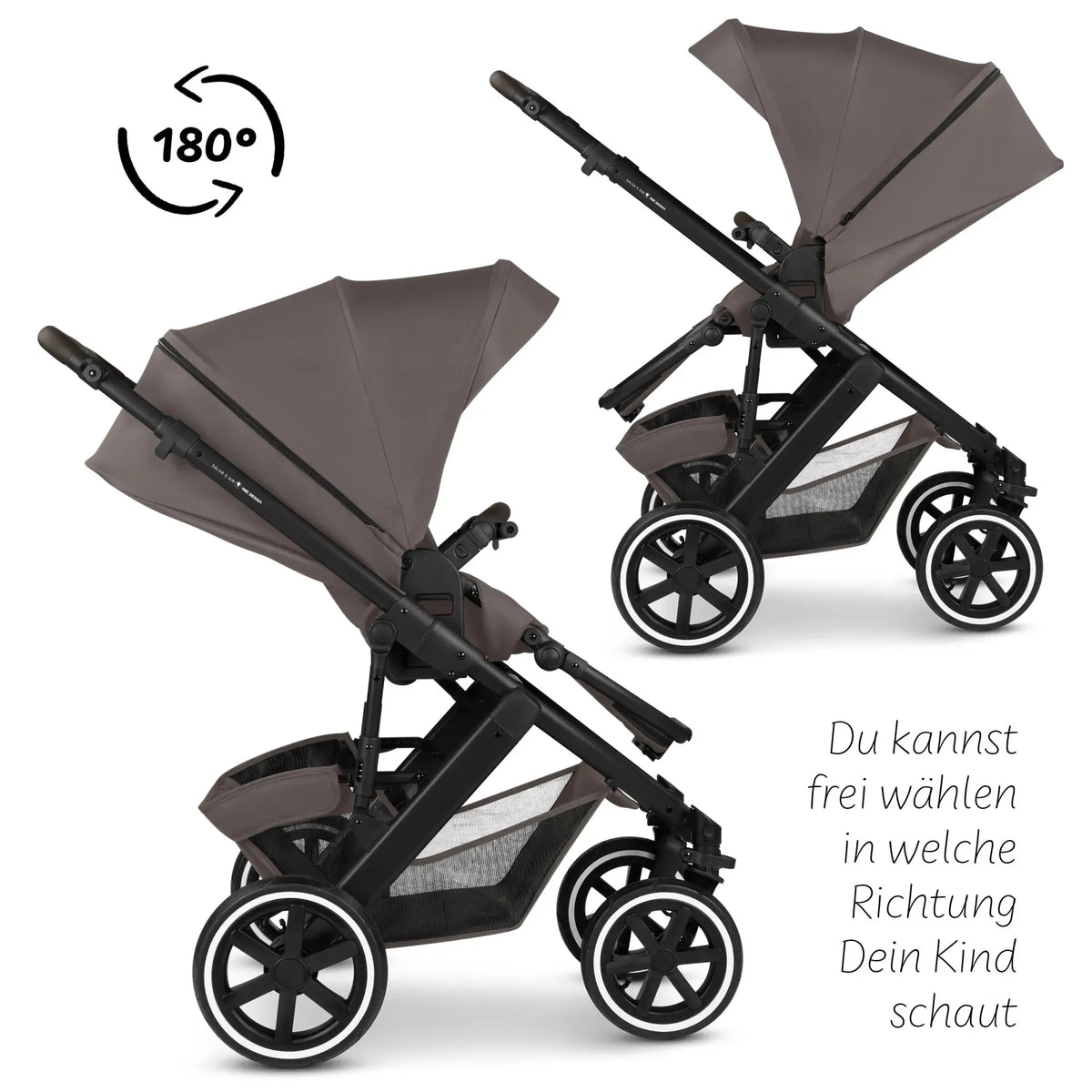 ABC Design Kombi-Kinderwagen SET Salsa 5 Air - Marron