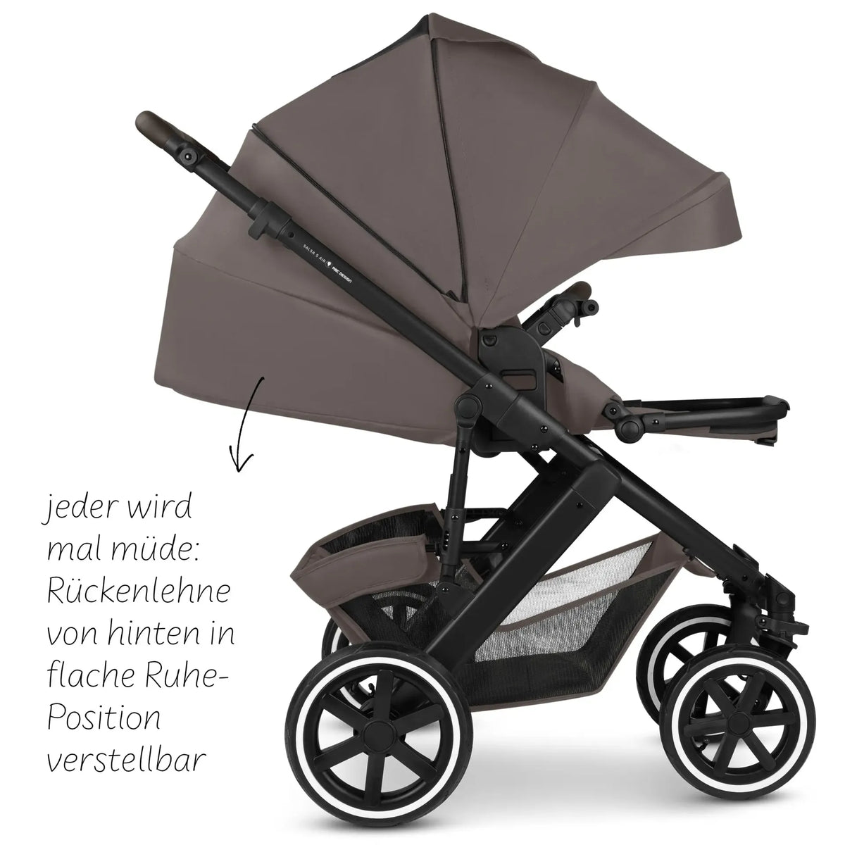 ABC Design Kombi-Kinderwagen SET Salsa 5 Air - Marron