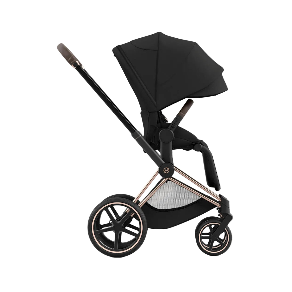 Cybex Priam 4 Kombi-Kinderwagen Rosegold Off White - Black