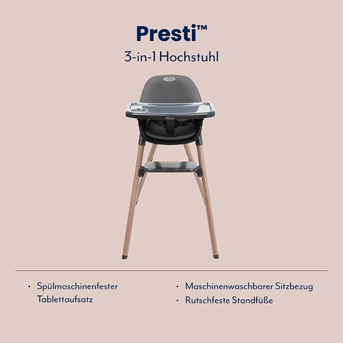 Graco Presti Hochstuhl - Charcoal
