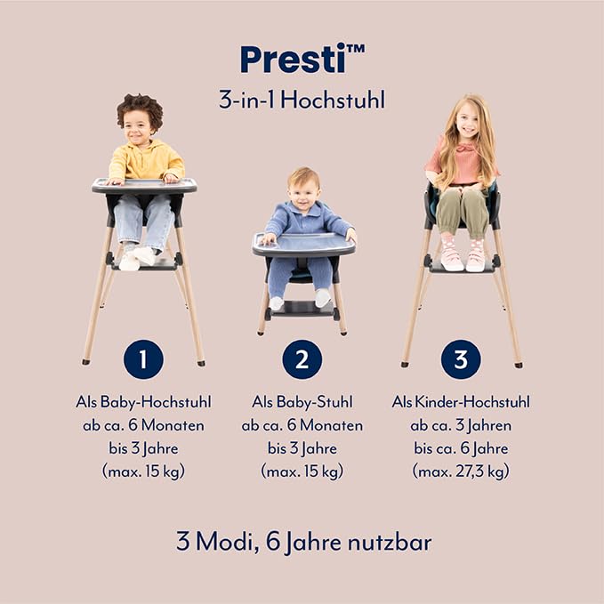 Graco Presti Hochstuhl - Charcoal