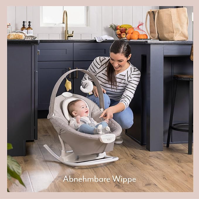 Graco SoftSway 2 in 1 elektrische Babyschaukel und Wippe - Starlight