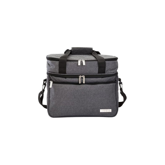 Twistshake Kühltasche 21 L für Babynahrung und mehr | 3 Fächer | Faltbar, Grau