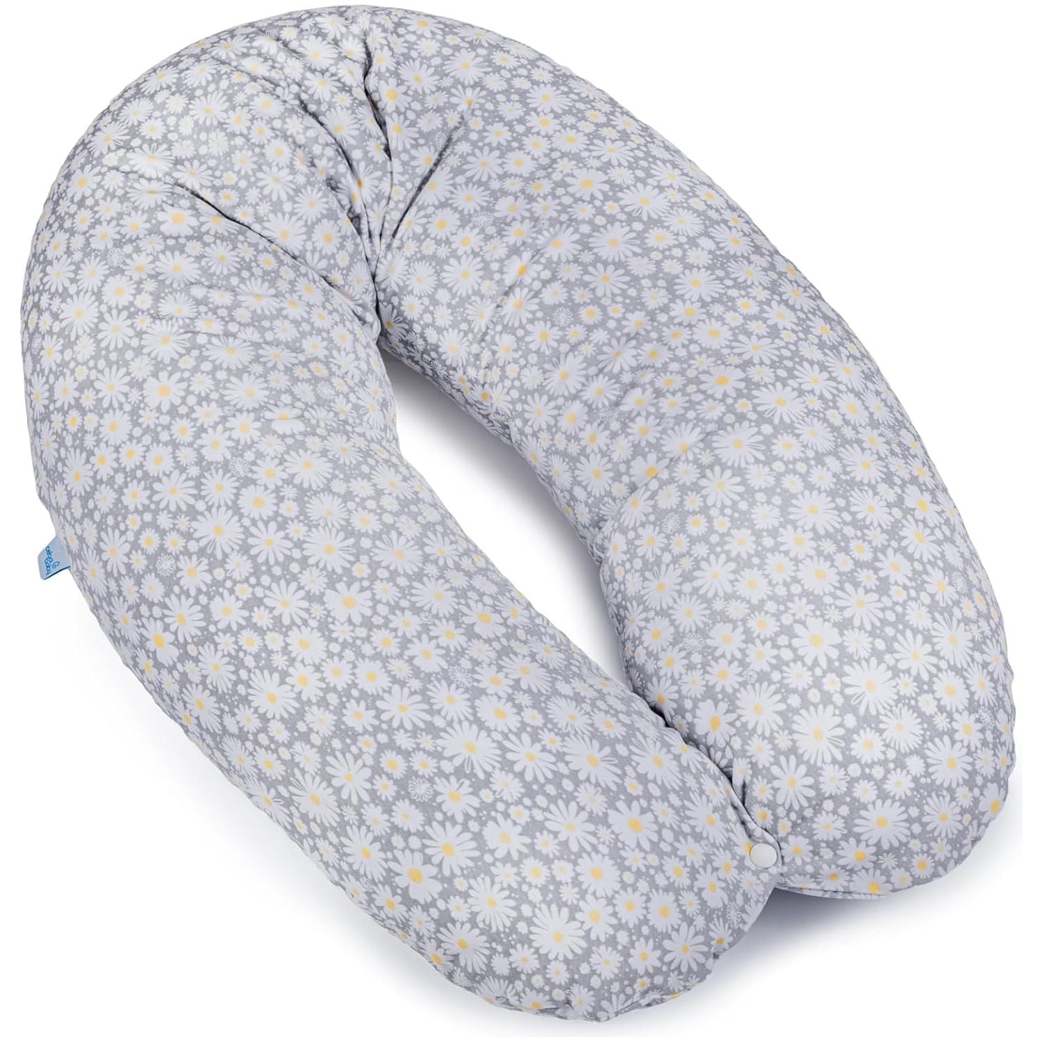 Ceba Baby® Stillkissen - Lagerungskissen für Babys - Schwangerschaftskissen aus 100% Baumwolle - XXL groß Seitenschläferkissen - 190 cm - Öko-Tex Standard 100 - Kamille