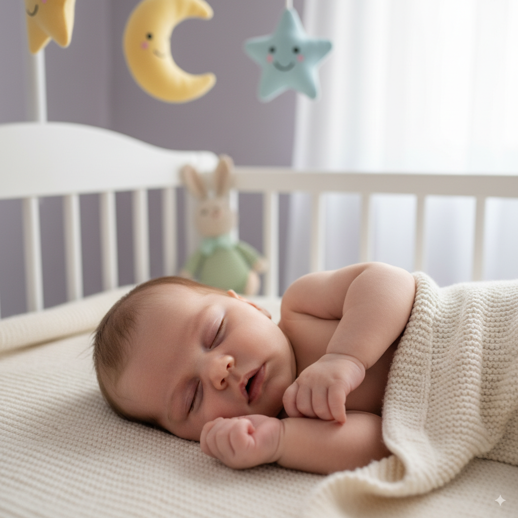 Baby am schlafen
