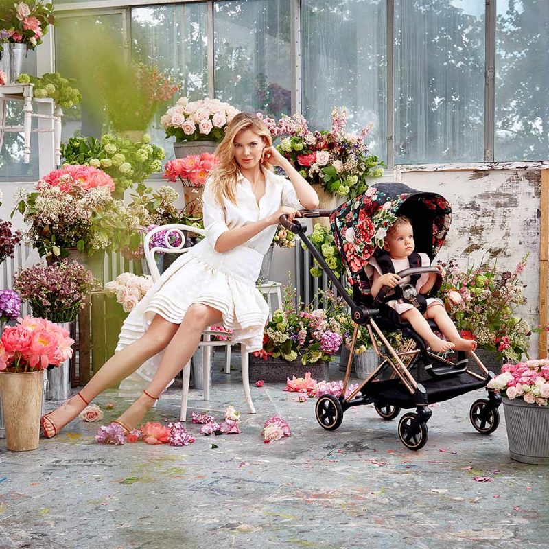 Cybex Mios Rosegold Dark Spring Blossom