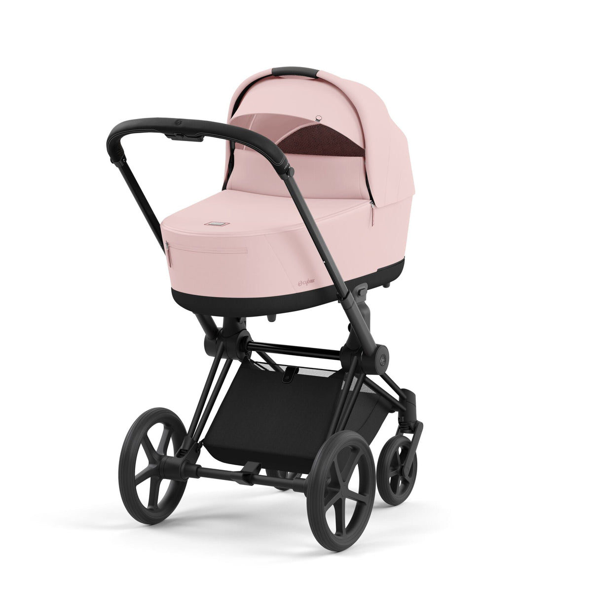 Cybex Priam 4 Kombi-Kinderwagen (Peach Pink / Matt Black)