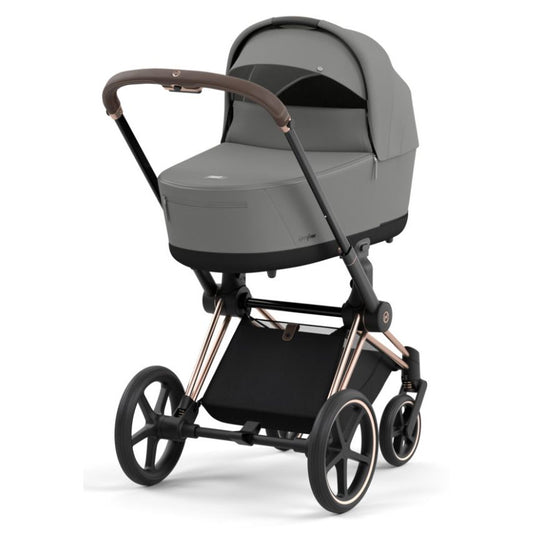 Cybex Priam 3in1 Kombi-Kinderwagen Rosegold / Mirage Grey + Cloud T Mirage Grey