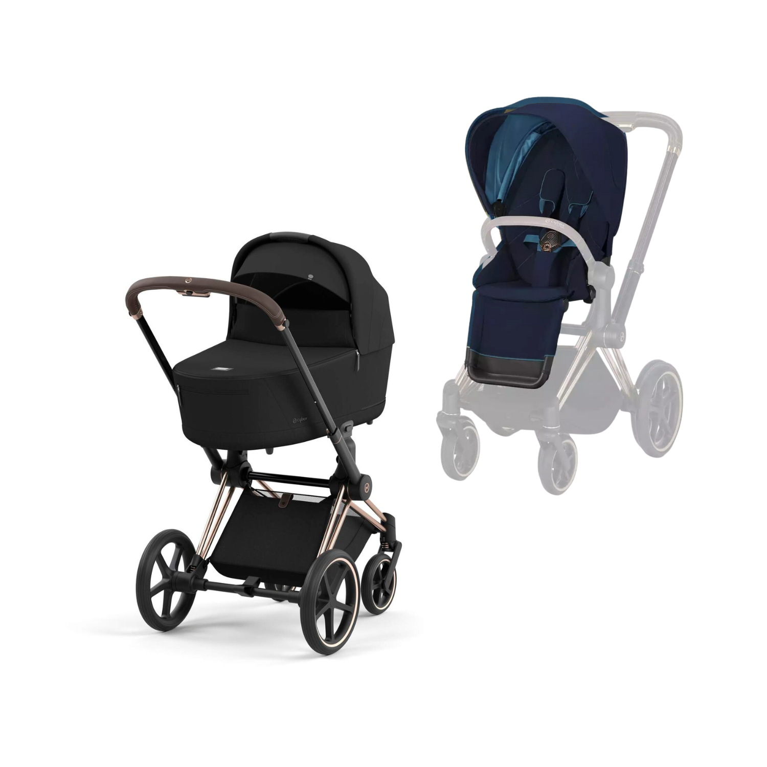 Cybex Priam 3.5 in Rosegold Kombikinderwagen 2 in 1 Babyland Bünde