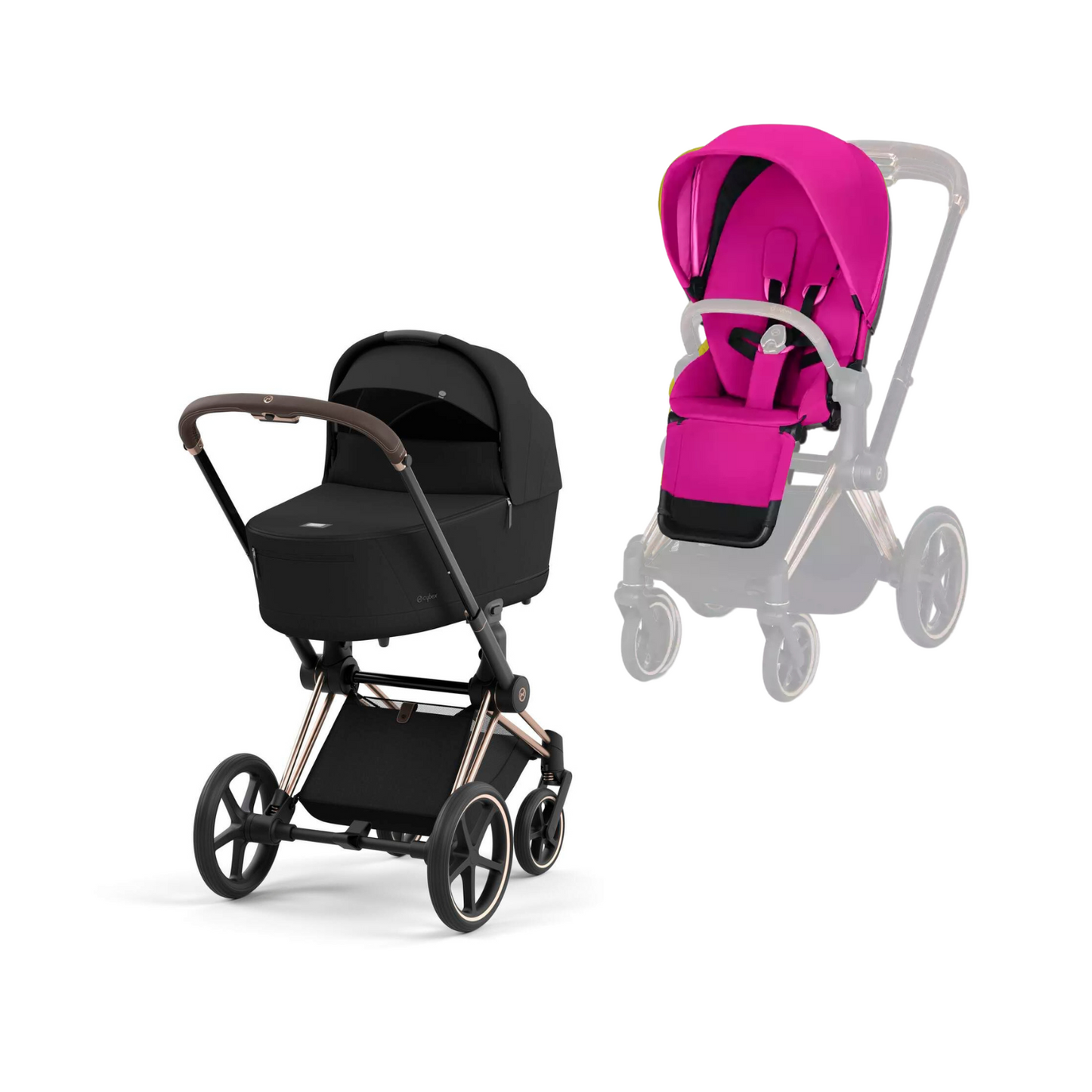 Cybex Priam 3.5 in Rosegold Kombikinderwagen 2 in 1