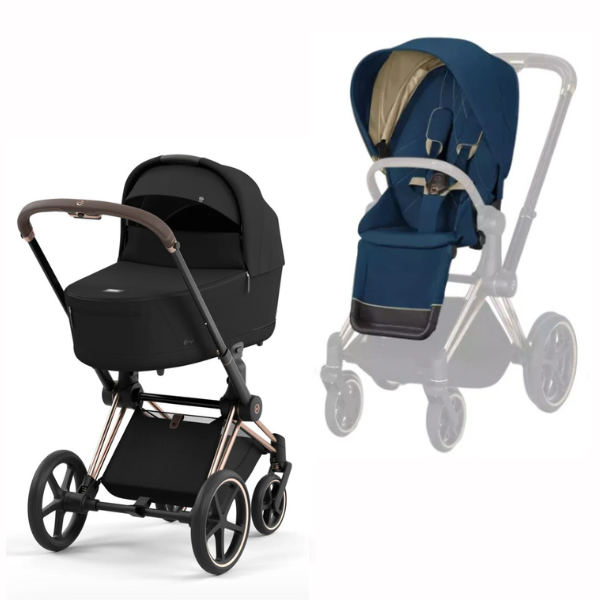 Cybex Priam 3.5 in Rosegold Kombikinderwagen 2 in 1