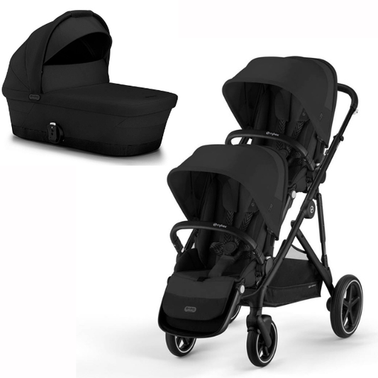 Cybex Gazelle S Moon - SET inkl. 2. Sitz - Black/Matt Black