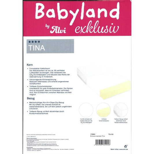 Alvi Kinderbettmatratze Tina Exclusiv 70 x 140 cm Mein Shop