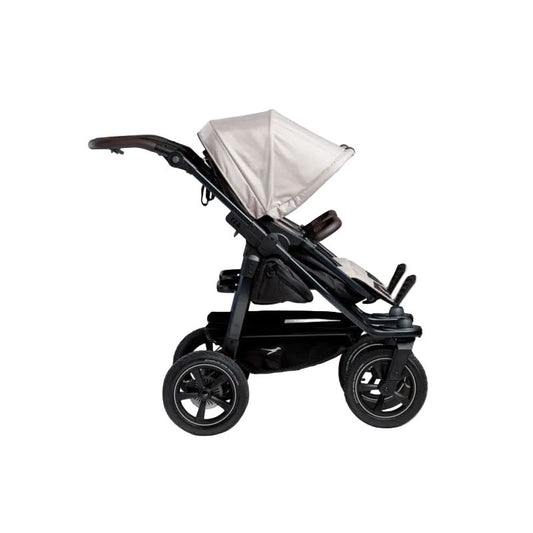 TFK Duo 2 Kombi Zwillingskinderwagen Set 2in1 Luftbereifung – Sand