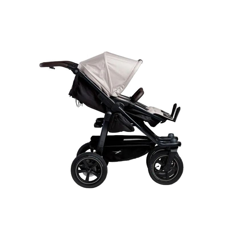 TFK Duo 2 Kombi Zwillingskinderwagen Set 2in1 Luftbereifung – Sand