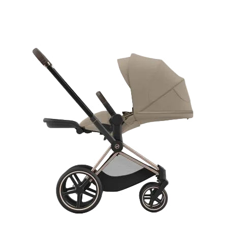 Cybex Priam 4 Kombi-Kinderwagen Rosegold / Simply Flowers beige + Cozy Beige