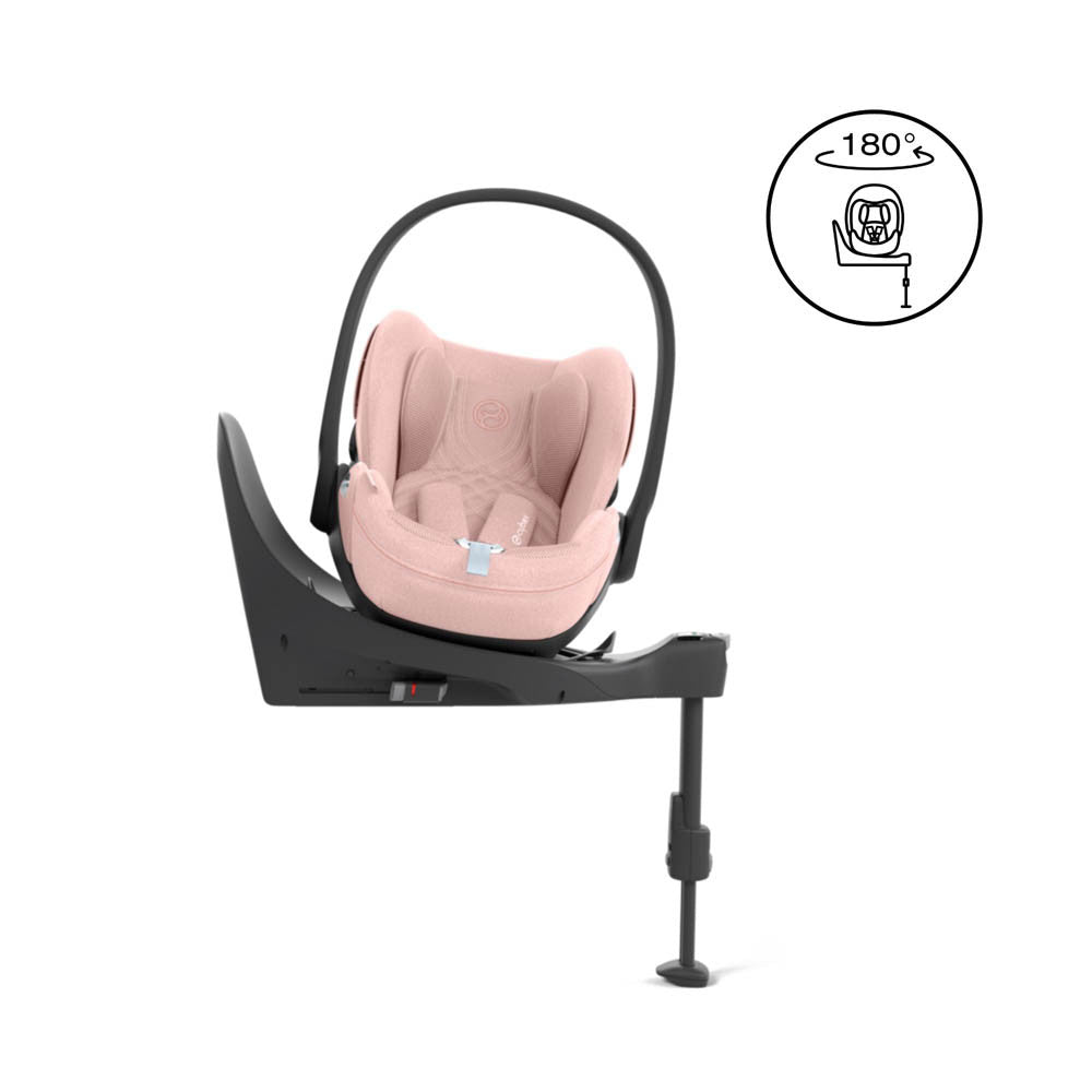 Cybex Priam  4in1 Kombi-Kinderwagen Rosegold / Fancy Pink + Cloud T Plus Peach Pink + Base T