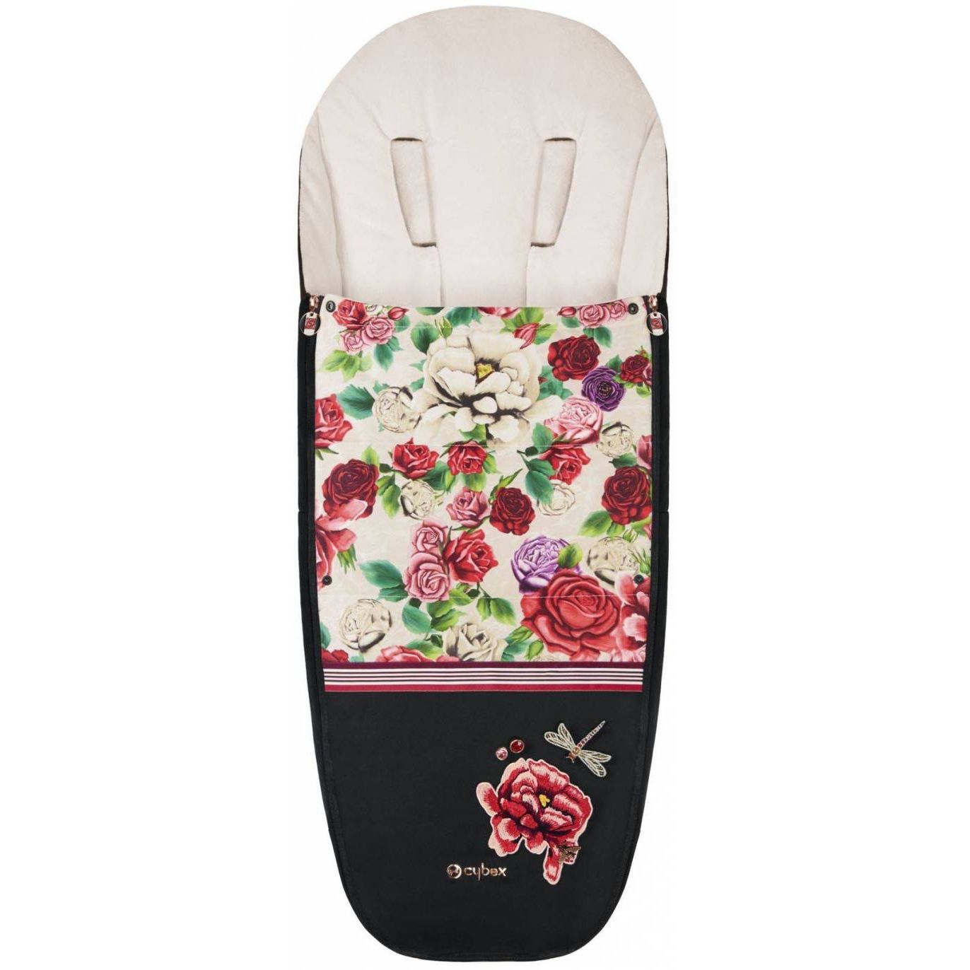 Cybex Priam 3.5 Spring Blossom Light / True Red + GRATIS Fußsack