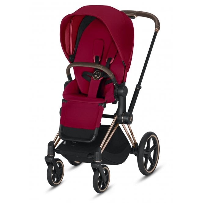 Cybex Priam 3.5 Spring Blossom Light / True Red + GRATIS Fußsack