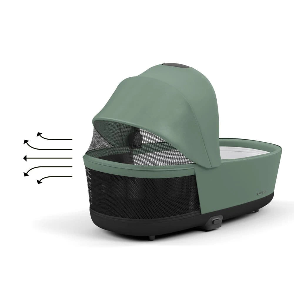 Cybex Priam 2in1 Kombi-Kinderwagen Chrome Black / Leaf Green