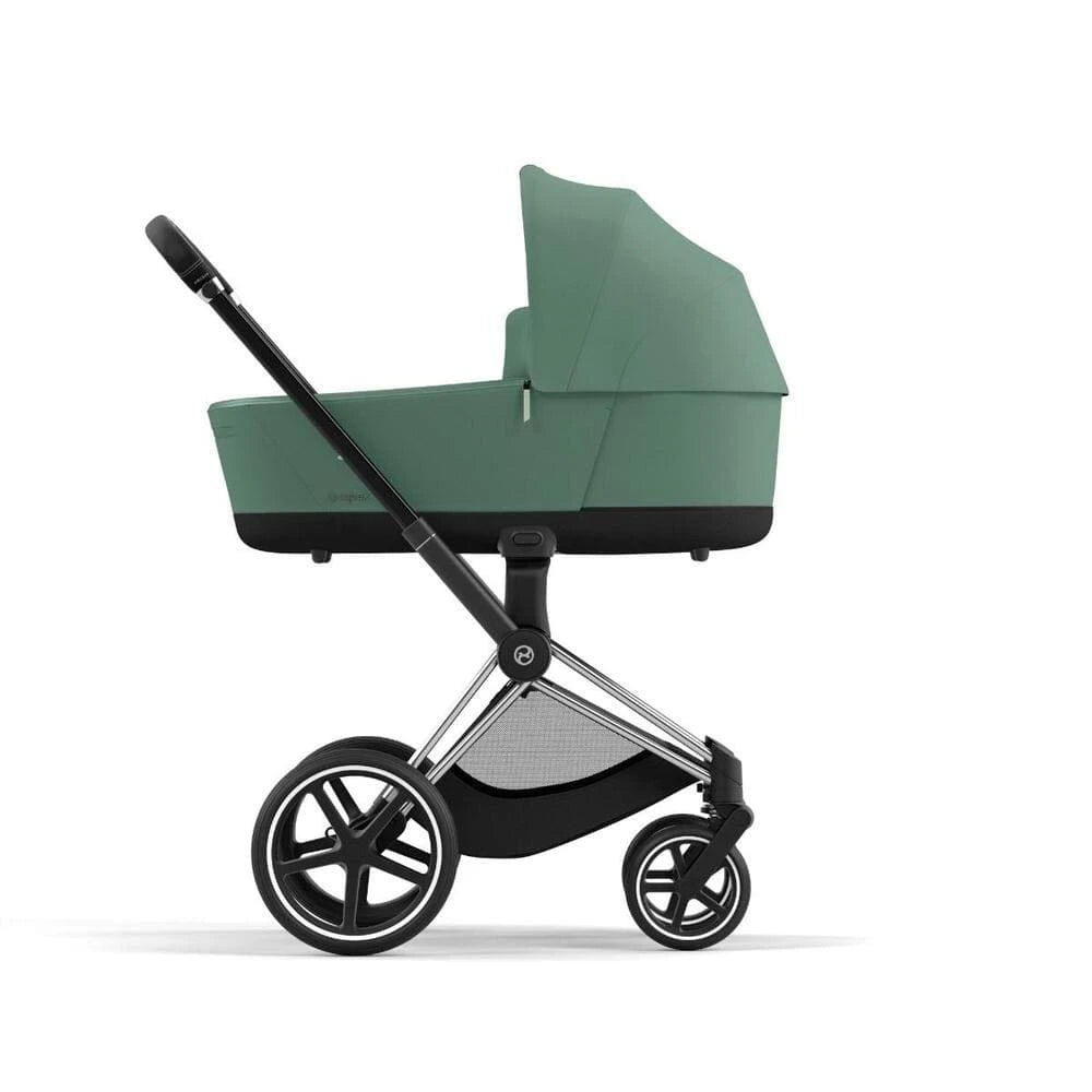 Cybex Priam 2in1 Kombi-Kinderwagen Chrome Black / Leaf Green
