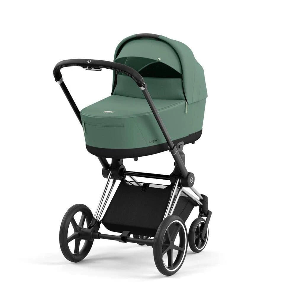 Cybex Priam 2in1 Kombi-Kinderwagen Chrome Black / Leaf Green
