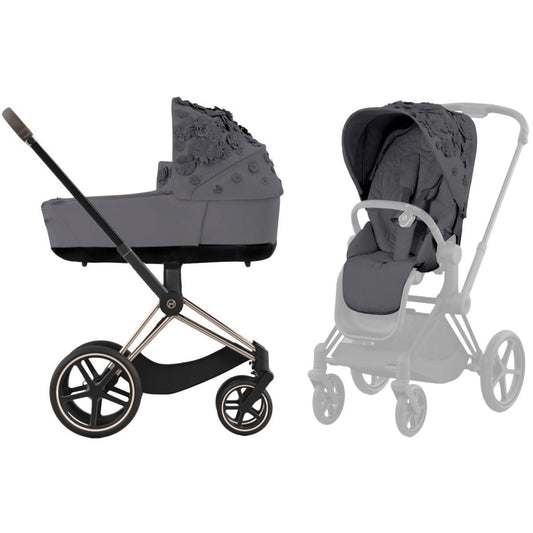 Cybex Priam 3.5 simply flowers grey rosegold